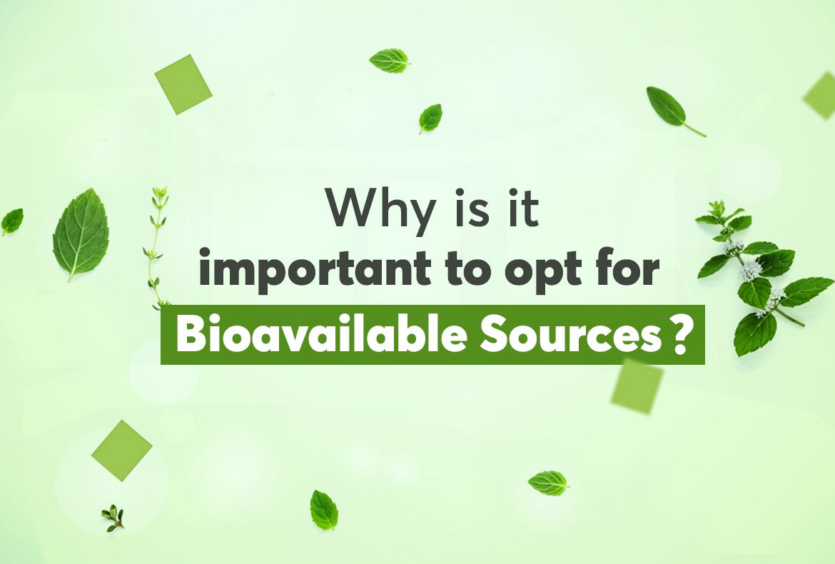 Why it is important to opt for highly bioavailable sources
